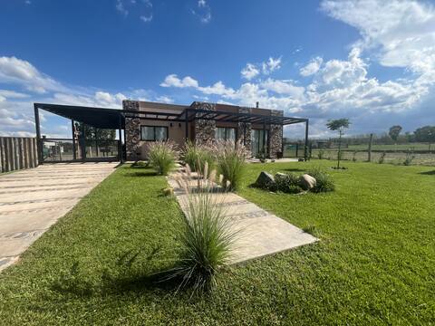 House with pool surrounded bodegas mendoza