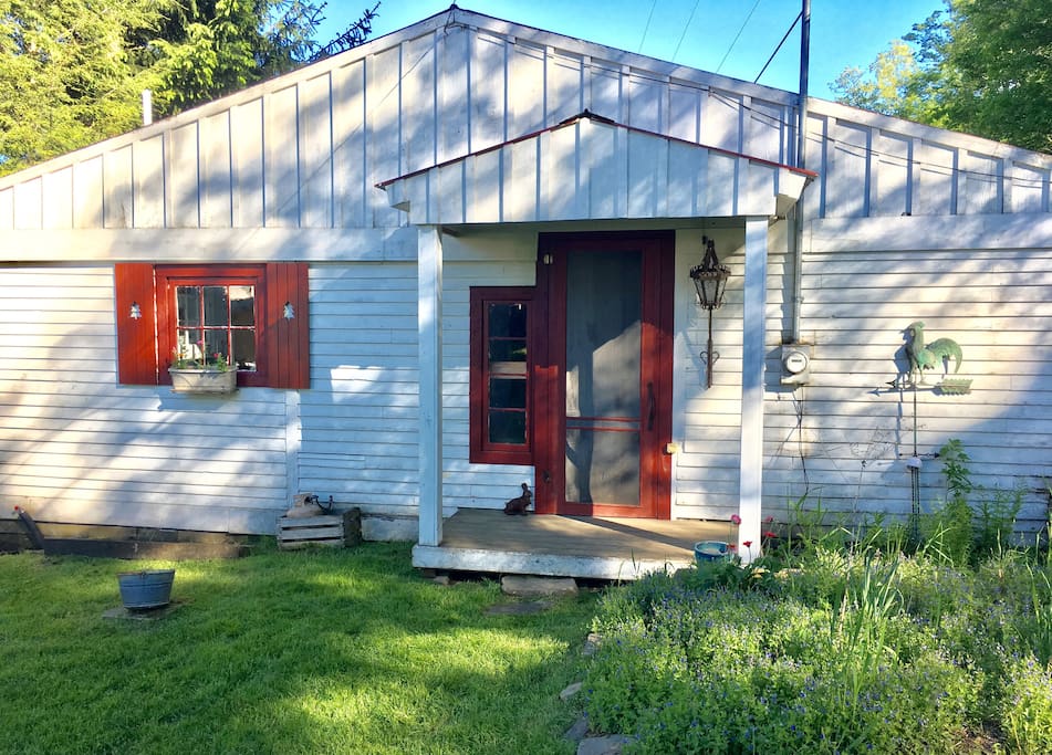 front of guest cottage