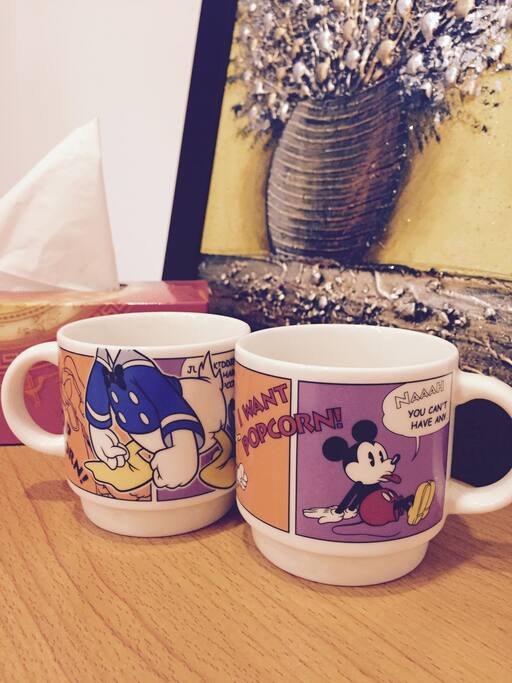 Free mineral water, tea and coffee