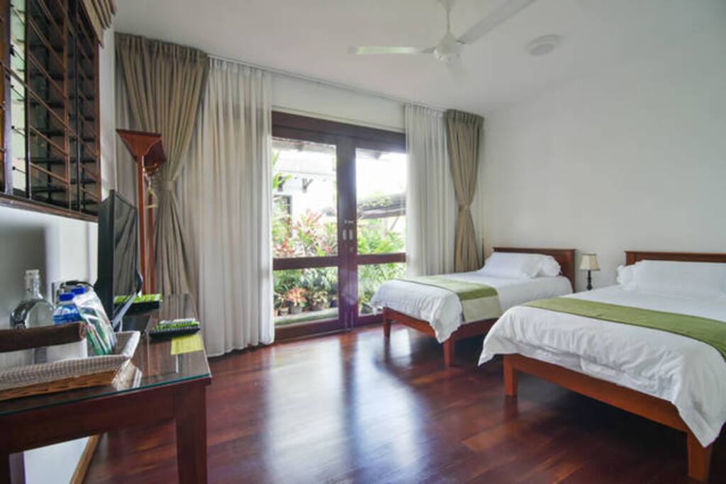 This is our twin room - Which you get depends on availability