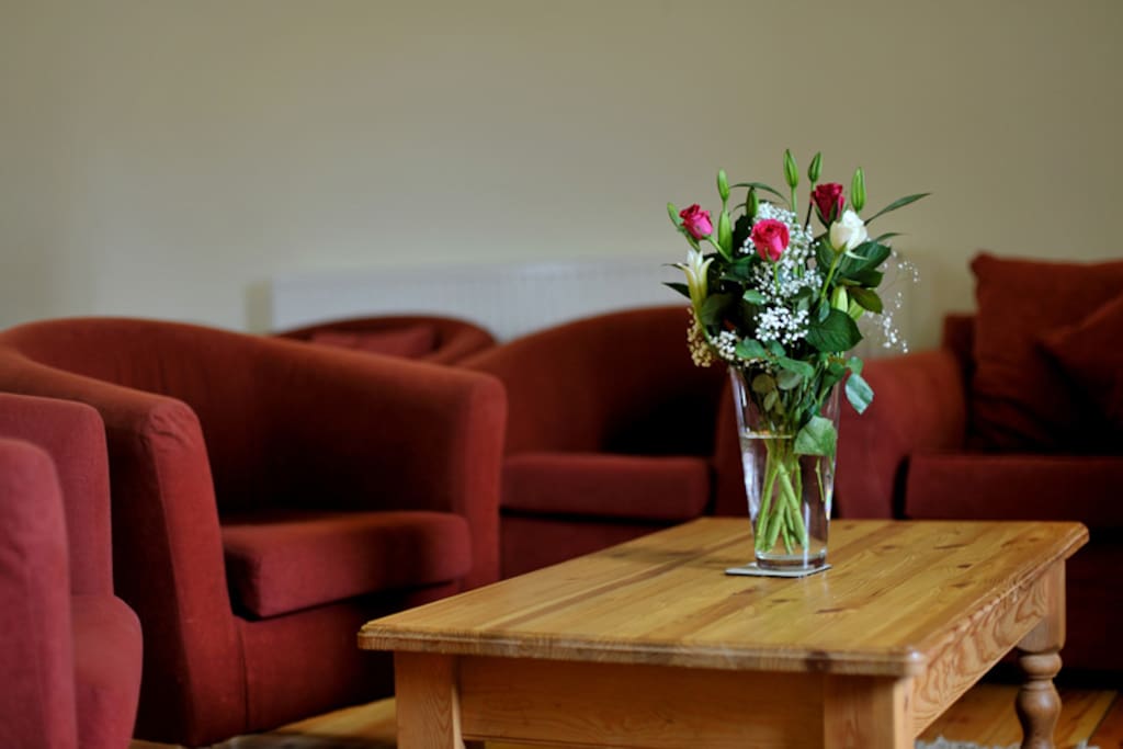 Ample comfy chairs to allow all of my guests to relax in comfort, enjoy some board games or just have a relaxing coffee or something a little stronger!.
