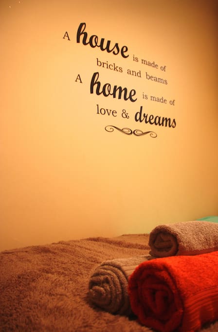 we want to make sure you feel like at home when you visit our place