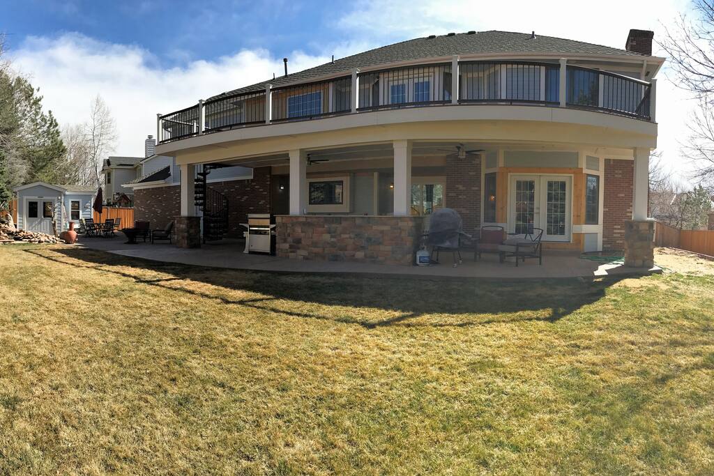 Large backyard