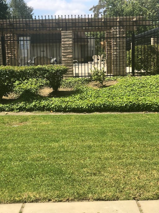 Swimming Pool area and house front yard
