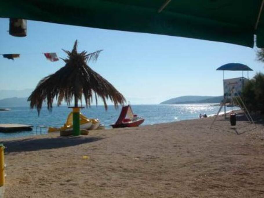 The beach only 50 meters away from the apartment.