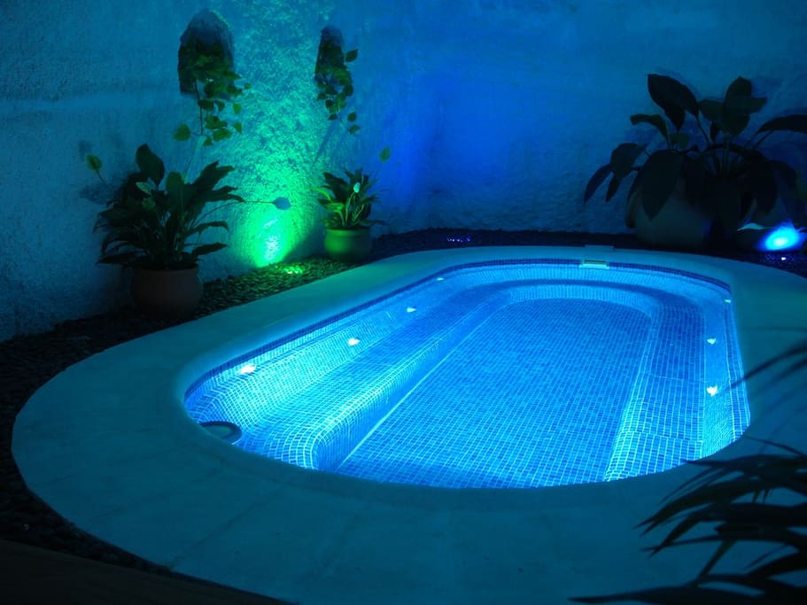 Private natural jacuzzi which is build in natural cave.