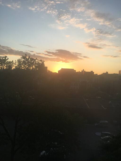 Watch the sunset from your balcony