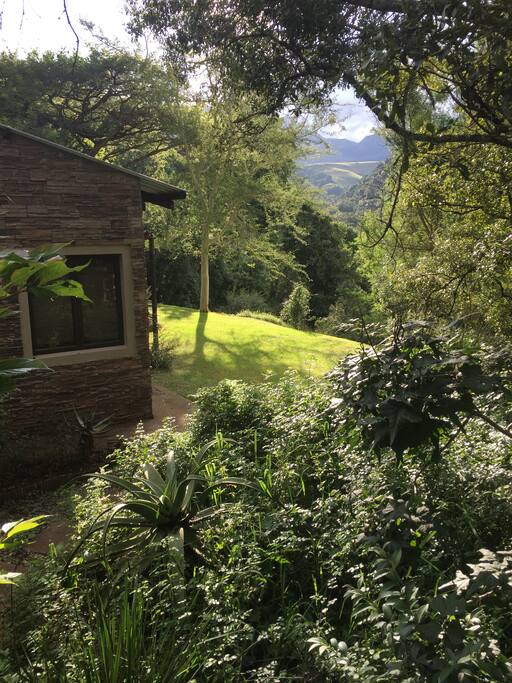 Your view on arrival as you pull up in the carport.
