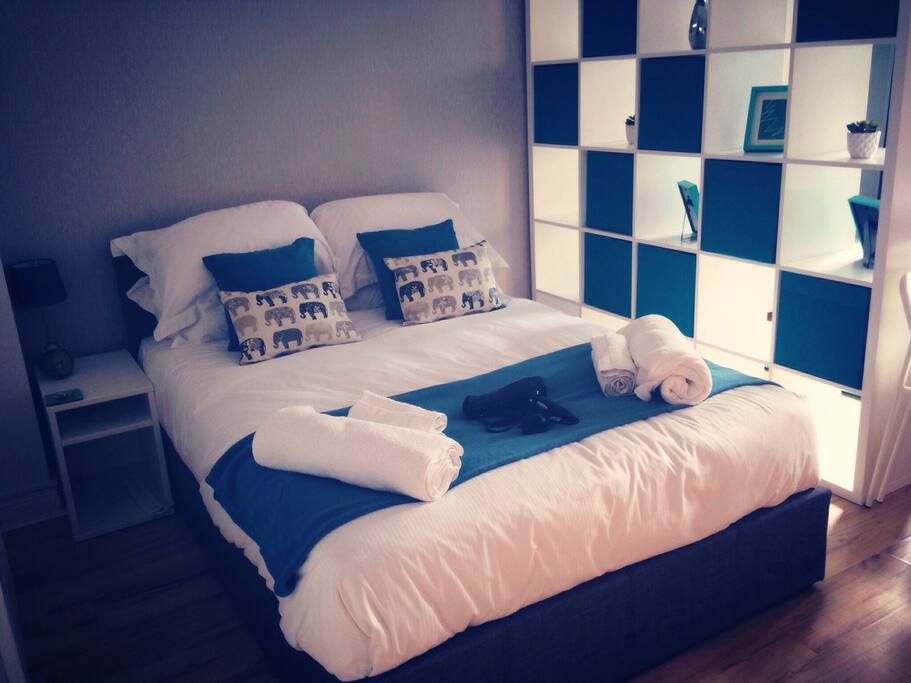 Luxury bedding, perfect for two.