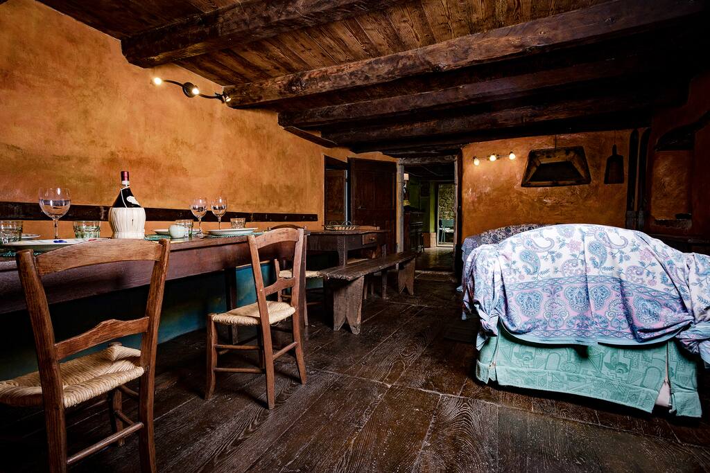 The dining area