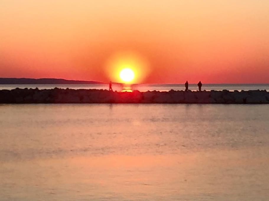 Petoskey is known for its million dollar sunsets which you can observe from your room or take a stroll down to the waterfront.