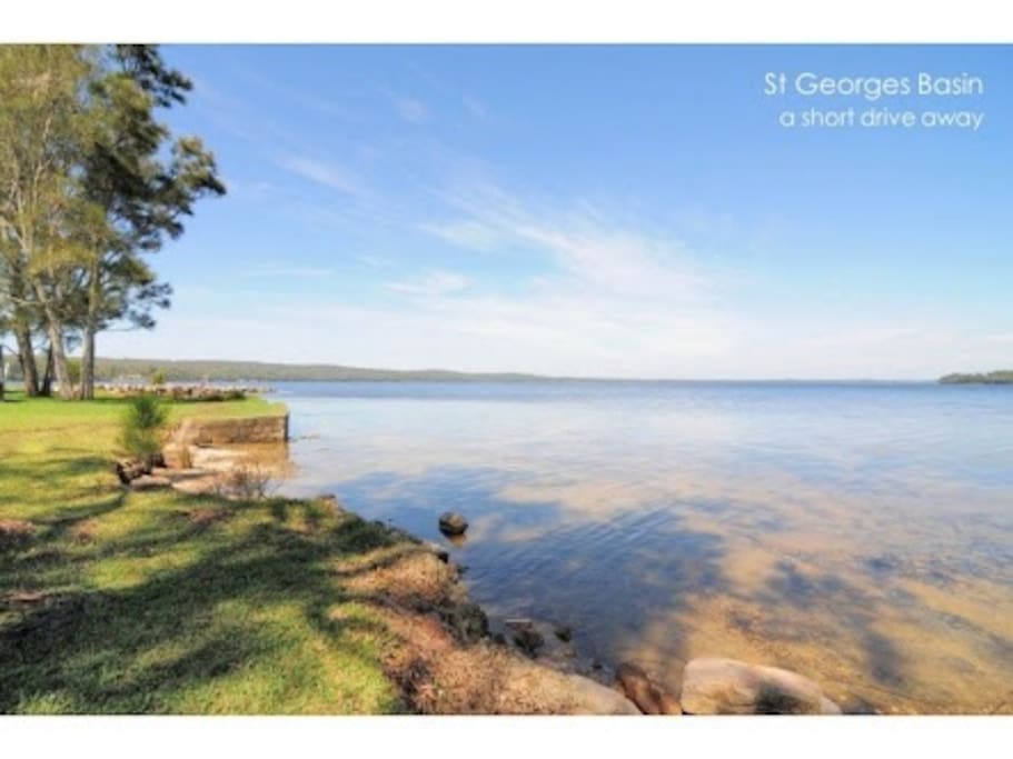 Just a couple of minutes is the incredible fishing spot of St Georges Basin