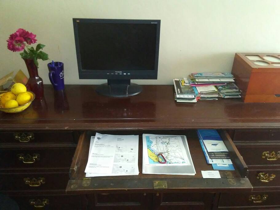 Writing Desk - guest ready. Everything you need.