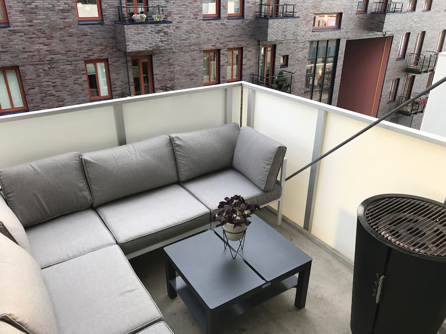Private balcony over the canal