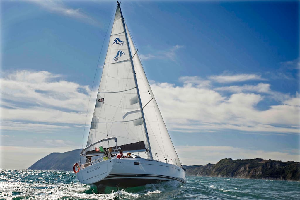 Sailing along the coast