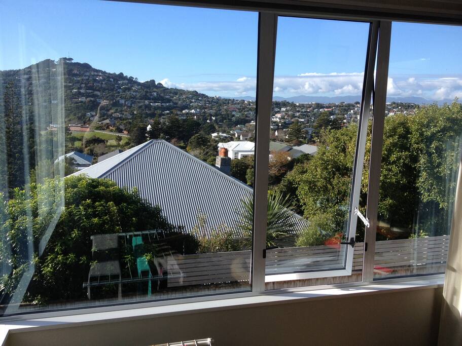 View from our sunny living room