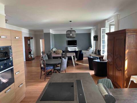 Jonville – 170 m2 accommodation with beach and garden