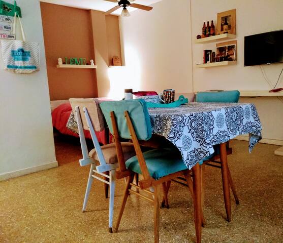 Un monoambiente  "indi"