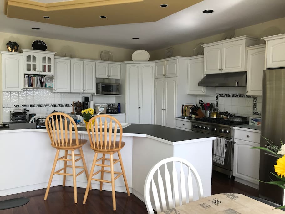 Bright open kitchen