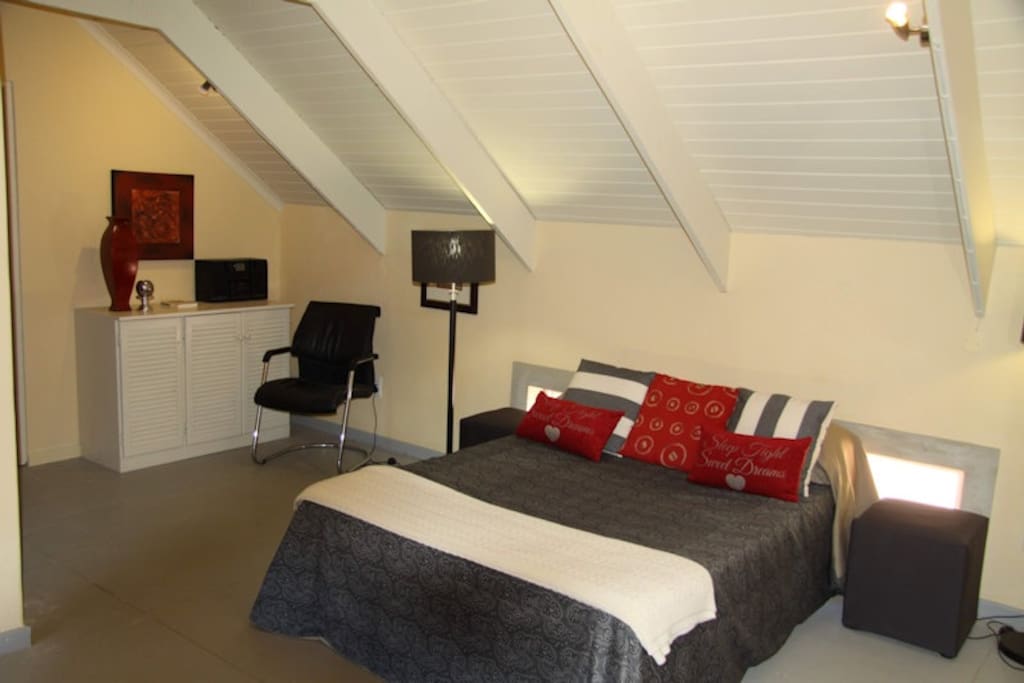 The Silver Suite has a double bed.