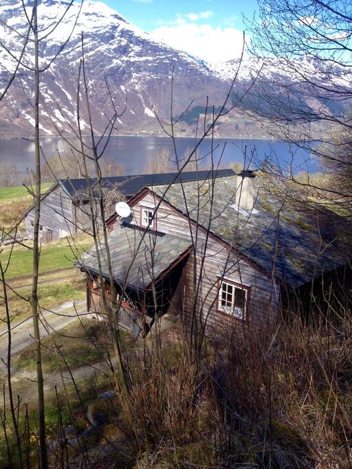 The cabin from above