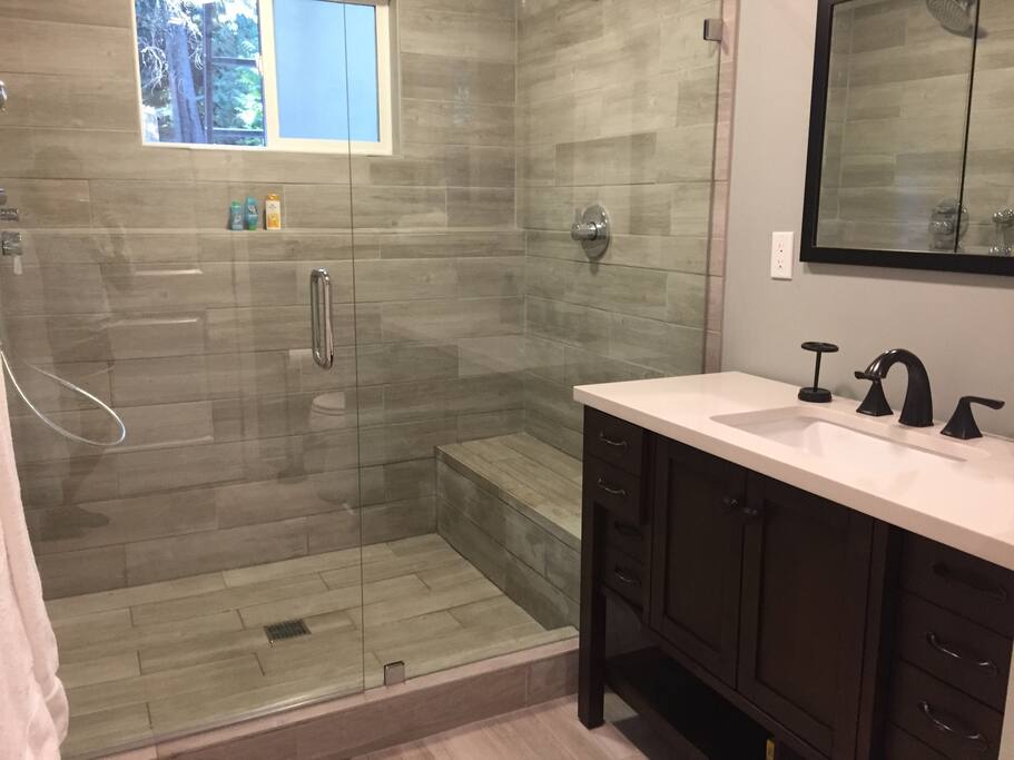 Shower with dual shower heads