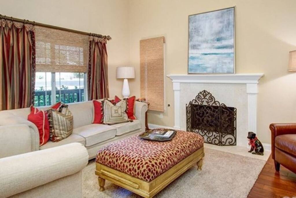 Living room with TV.