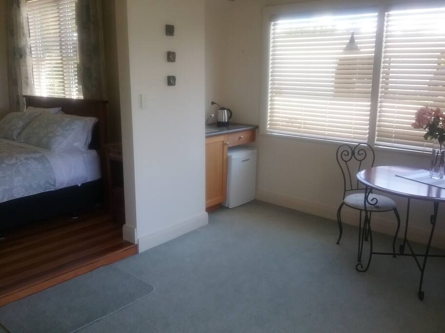 Kitchenette to make tea and coffee will be provisioned for breakfast