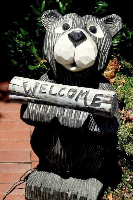 This little guy says it all, Welcome!