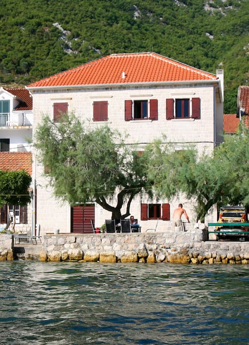authentic waterfront stone house