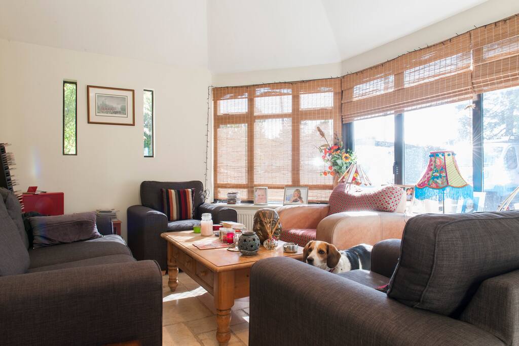 A beautiful conservatory to sit and read or listen to music
