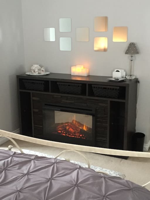 Fireplace in Grey Tide Room