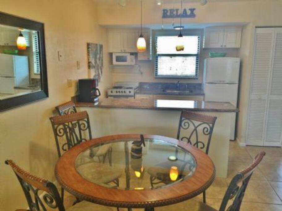 Kitchen and dining area