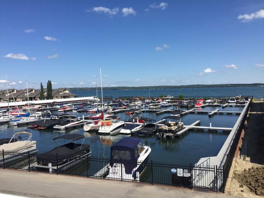 The Marina - view from the living room and main bedroom.