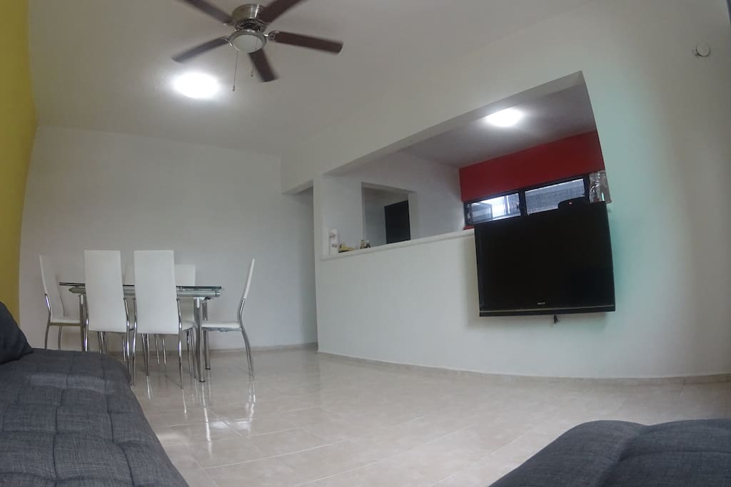 Living & Dining Room + TV