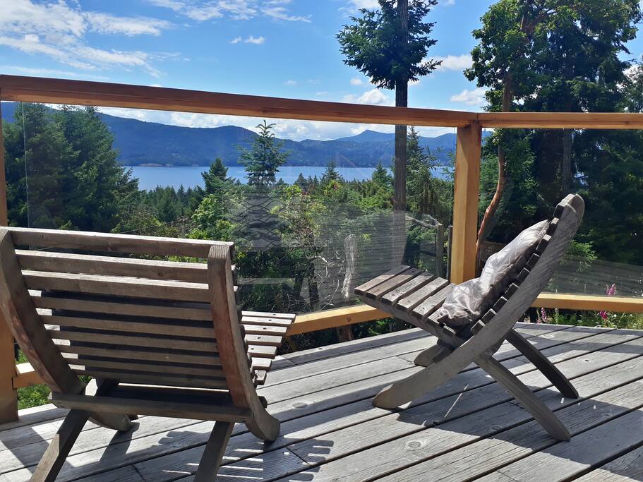 The spacious and sunny ocean-view from the patio await your visit.