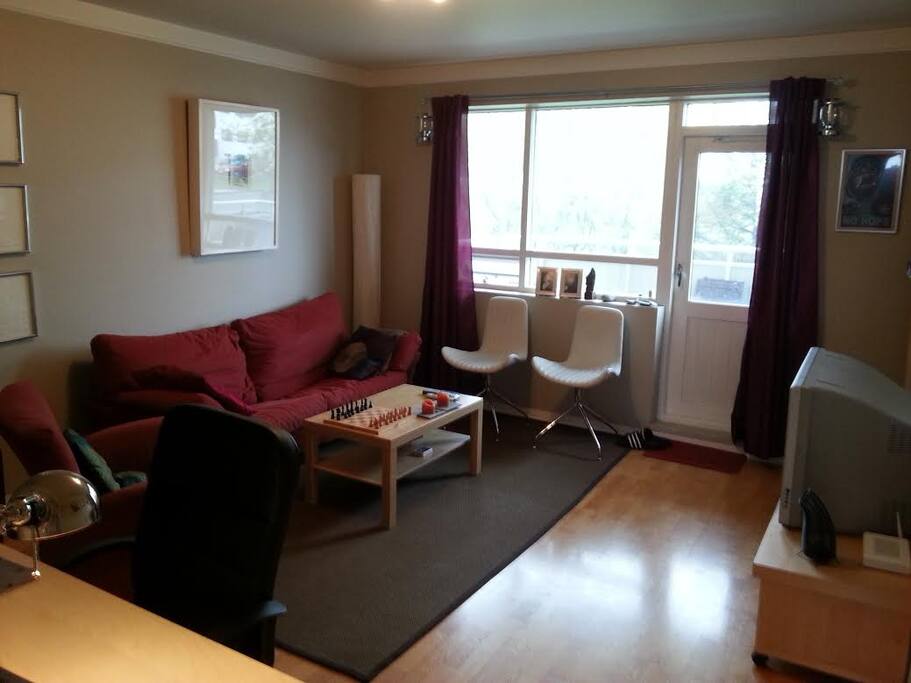 Living room and balcony