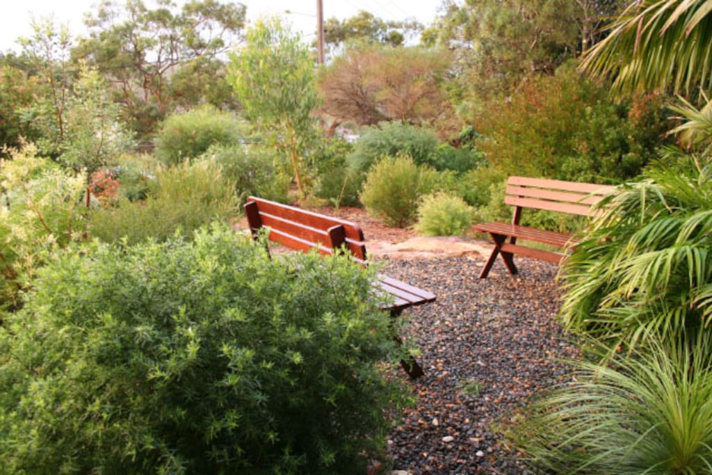 Relax in the front garden, with views over the Royal National Park
