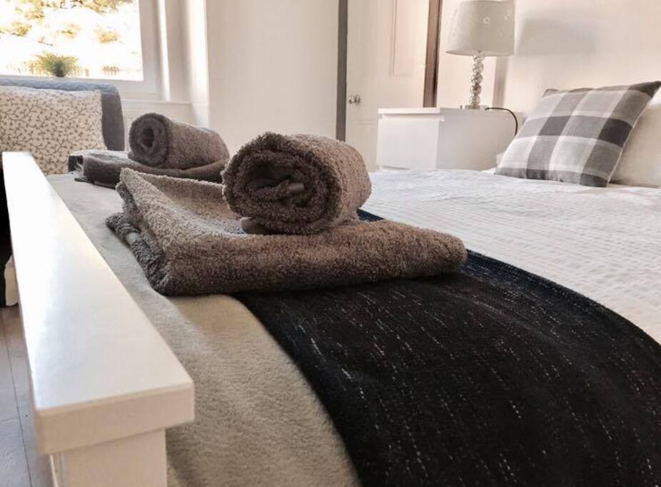 Shower and Hand Towels Provided