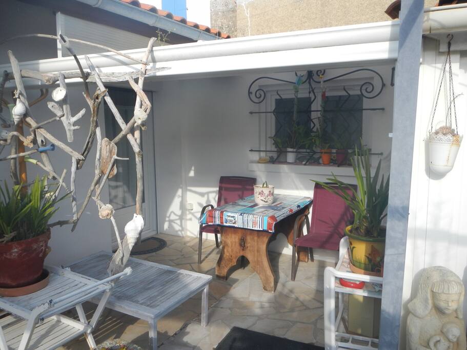 espace extérieur chambre marée haute