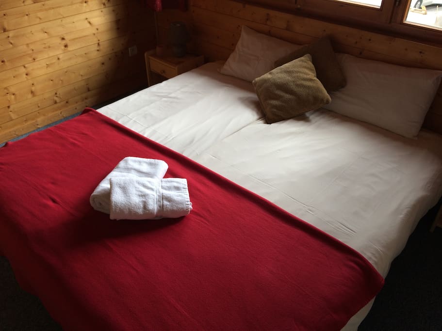 the bed