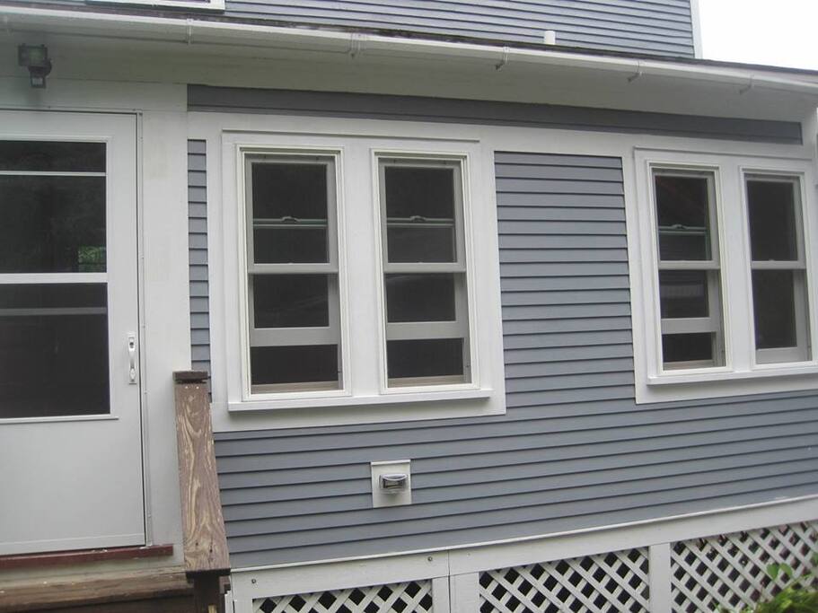Back entrance is through mud room