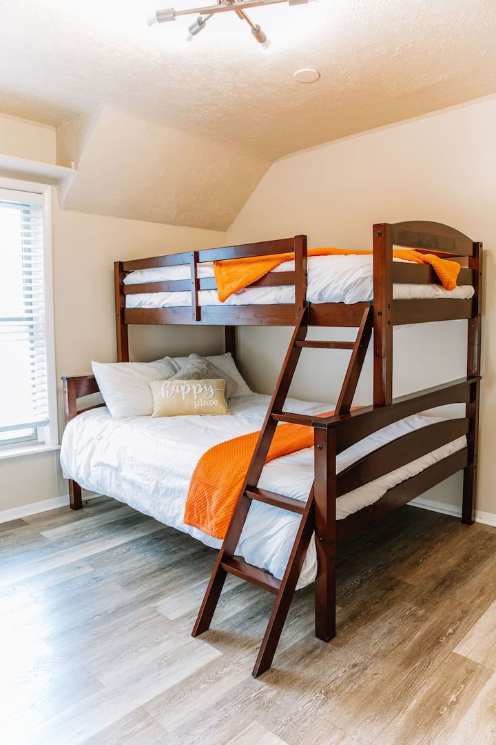 Bedroom 3 (upstairs, twin-over-full bunk)