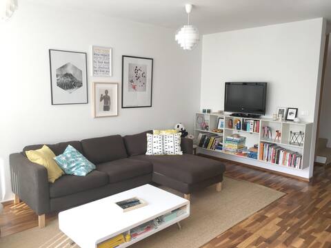 A lovely house with garden - close to bus, shops.