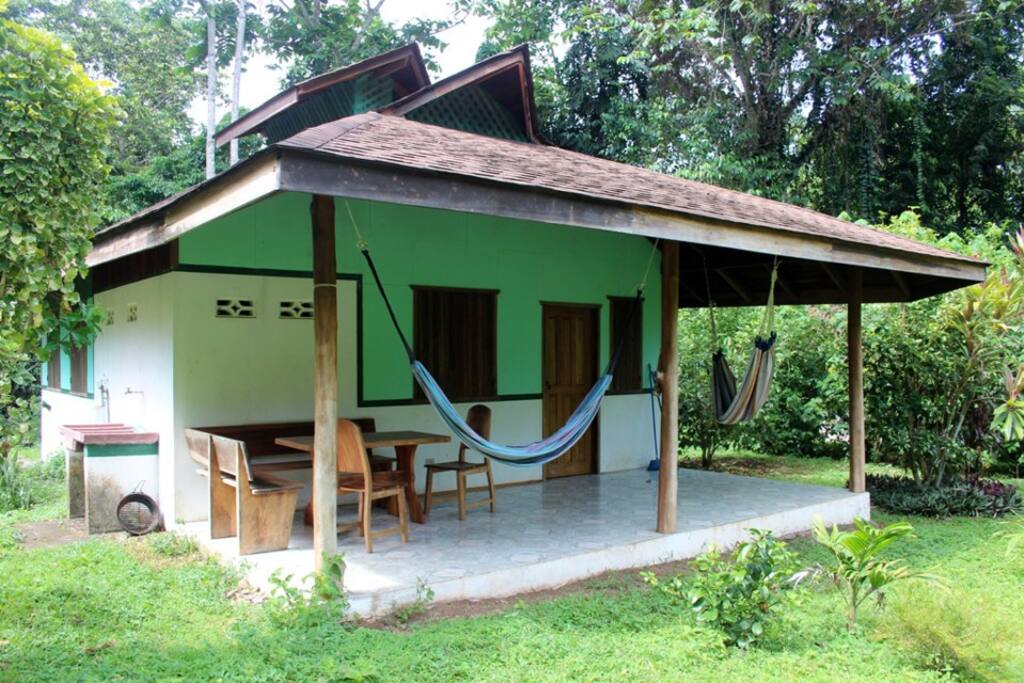 Veranda mit 2 Hängematten