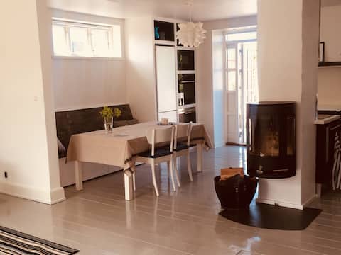 Spacious apartment with sunny terrace with view