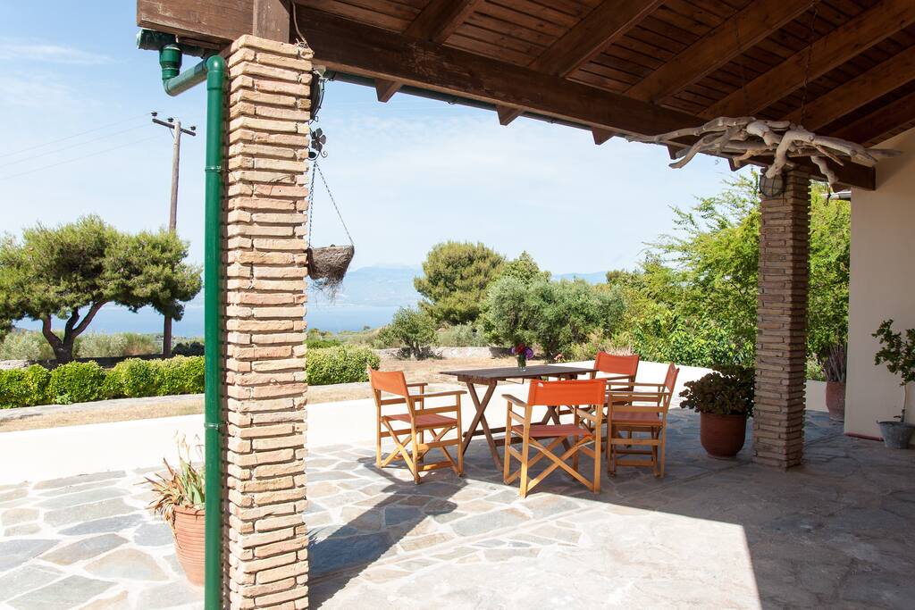 Here's is the veranda, what a place for your morning coffee