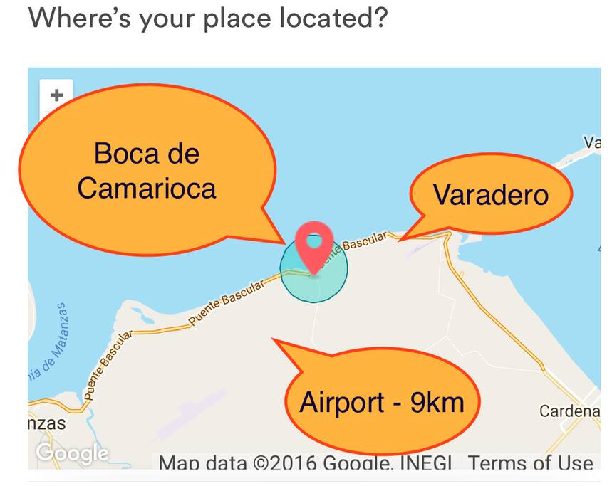 Varadero Corridor - Map location
