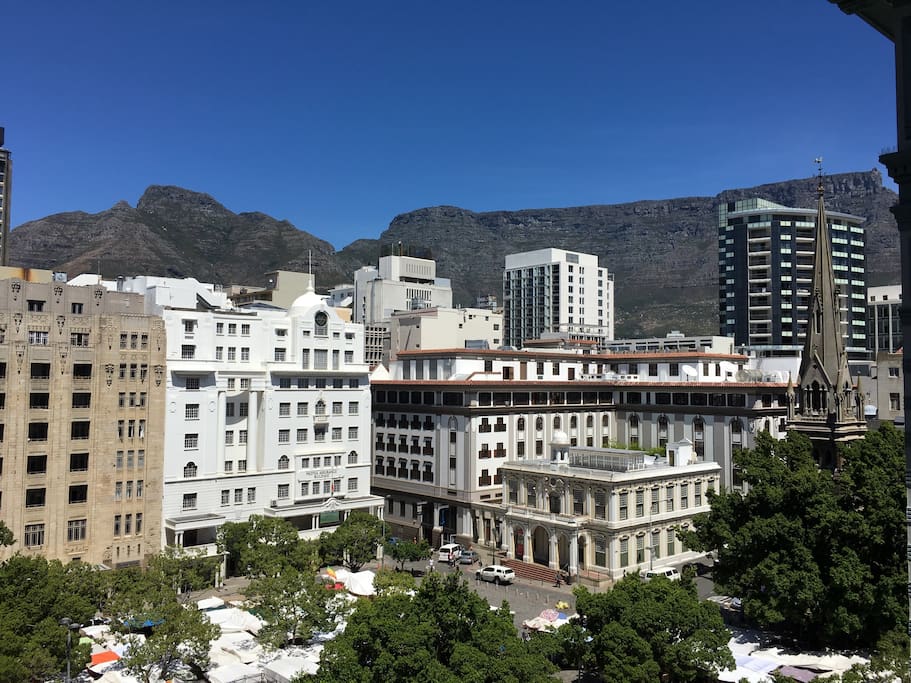 Greenmarket Square apartment balcony view