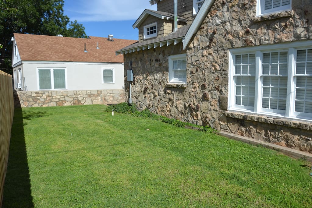Back yard - fenced